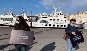 Marseille. 300 professionnels de l’événementiel enchaînés  sur le Vieux-Port