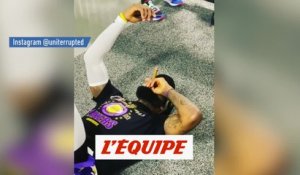 LeBron James a bien fêté le titre des Lakers - Basket - NBA - WTF