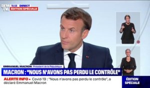 Emmanuel Macron: "Nos urgences, nos services hospitaliers sont dans une situation plus préoccupante" qu'en mars
