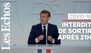 Covid-19 : Emmanuel Macron décrète le couvre-feu dès 21h dans 8 métropoles et l'Ile de France