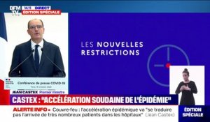 Jean Castex: "Commerces", "services" et "lieux recevant du public" seront fermés durant le couvre-feu, "sans exception"