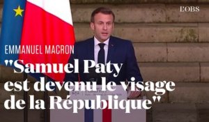 L'hommage d'Emmanuel Macron à Samuel Paty