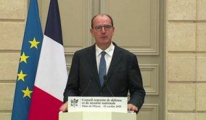 Intervention du Premier ministre, Jean Castex, à l'issue du Conseil restreint de défense et de sécurité nationale