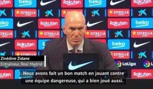 Clásico - Zidane : "J'ai vu une équipe solidaire"