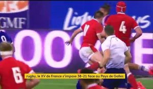Rugby : le XV de France domine le Pays de Galles