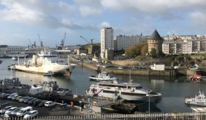 Levée du pont de Recouvrance lundi 26 octobre 2020