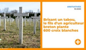 Brisant un tabou, le fils d'un agriculteur breton plante 600 croix blanches
