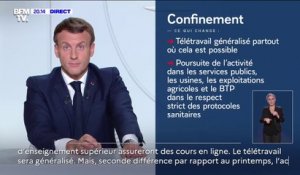 Emmanuel Macron: "Le télétravail sera à nouveau généralisé"