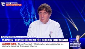 Reconfinement: pour le président de l'Association française des maîtres-restaurateurs, "c'est un coup de massue"