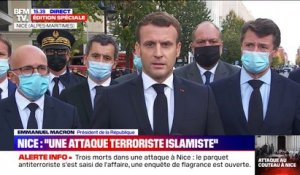 "Unité et fermeté": Emmanuel Macron s'exprime après l'attentat de Nice