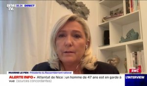 Marine Le Pen: "Il y a une prise de conscience des Français de la gravité de la situation"