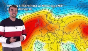 Bulletin météo pour le lundi 2 novembre 2020