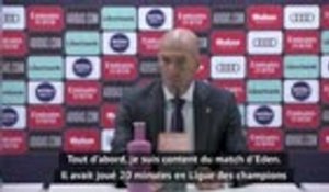 Zidane est "content" du match d'Hazard