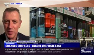 Fermeture de rayons de grandes surfaces: selon le directeur exécutif de Lidl, "ça aura un impact important sur le chiffre d'affaire"