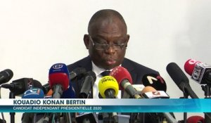 Présidentielle 2020 :  Déclaration du candidat Kouadio Konan Bertin (KKB) après les résultats