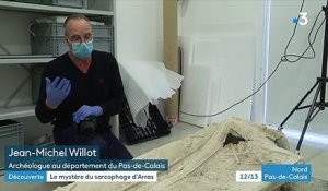 À Arras, la découverte exceptionnelle d'un sarcophage datant du IVe siècle