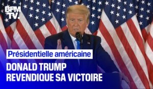 Donald Trump revendique sa victoire à la présidentielle avant même qu'elle ne soit terminée