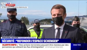 Emmanuel Macron: "Je souhaite que nous refondions l'espace Schengen"