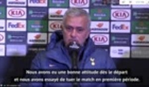 Groupe J - Mourinho : "Une bonne attitude dès le départ"