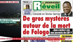 Le titrologue du Mercredi 26 Mai 2021/ Décédé en février dernier, de gros mystères autour de la mort de Fologo