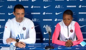 Replay : Conf de presse d'Olivier Echouafni et Grace Geyoro avant Lyon