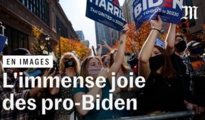 « Historique ! » : à Philadelphie, l’explosion de joie de supporteurs de Joe Biden, président-élu