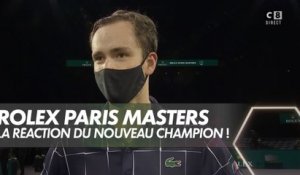 La réaction du nouveau champion de Bercy Daniil Medvedev