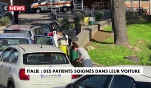 Italie : des patients soignés dans leur voiture