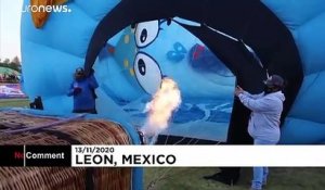Mexique : des centaines de montgolfières dans le ciel de Guanajuato