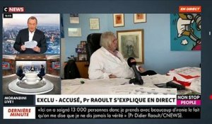 Regardez l'intégralité de l'interview exclusive du Pr Raoult ce matin dans "Morandini Live" sur CNews en direct de Marseille - VIDEO
