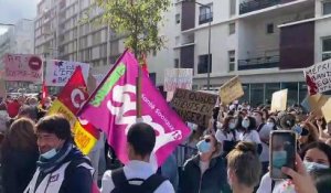 Marseille : les étudiants infirmiers manifestent devant l'ARS