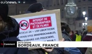 Bordeaux : manifestation contre la loi "sécurité globale"