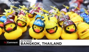Les canards, emblème des manifestants pro-démocratie en Thaïlande