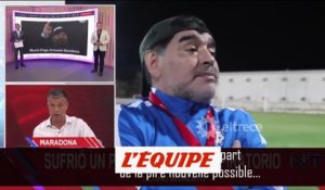 L'annonce de son décès à la télévision argentine - Foot - Maradona