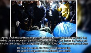 VIDEOS. Paris - les images de la violente évacuation du camp de migrants de République