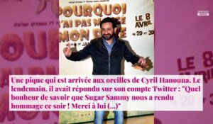Cyril Hanouna :  TPMP critiqué par Sugar Sammy, il réplique