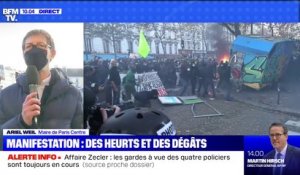 Loi "sécurité globale": le maire de Paris Centre, Ariel Weil, déplore qu'"une poignée de casseurs" ait dénaturé la manifestation de samedi