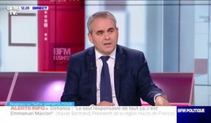 Défiance envers la police: pour Xavier Bertrand, "le seul responsable est Emmanuel Macron"