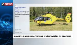Crash d'un hélicoptère en Savoie : 5 morts et un blessé en urgence absolue