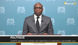 Bénin : compte-rendu du conseil des ministres du mercredi 9 décembre 2020