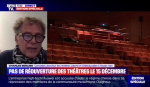 Report de la réouverture des théâtres: pour Charles Berling, "on est en train de tuer un secteur qui a beaucoup de mal à se relever"