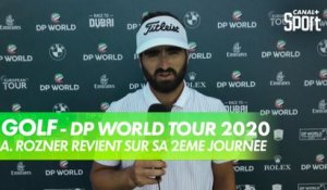 La réaction d'Antoine Rozner après la 2ème journée au DP World Tour