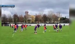 Le très bel enchaînement de Franck Ribéry à l'entraînement de la Fiorentina