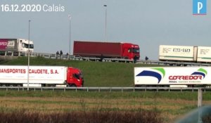 Brexit : embouteillages monstres de camions à Calais
