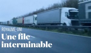 Coronavirus : des centaines de camions sont bloqués sur une autoroute en Angleterre
