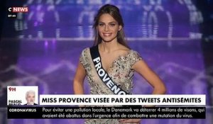 Miss France - Les messages antisémites contre April Benayoum, Miss Provence, qui a évoqué "son père d'origine israélienne" condamnés par la totalité de la classe politique