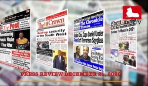 CAMEROONIAN PRESS REVIEW OF DECEMBER 21, 2020