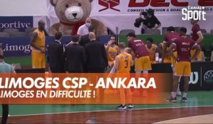 Limoges en difficulté face à Ankara