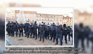 Toulouse - en colère, les policiers manifestent
