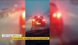 Tempête Bella : la neige s'est invitée sur l'A75, rendant la circulation extrêmement difficile